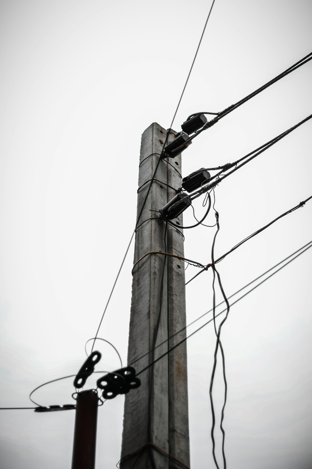 grey electric post