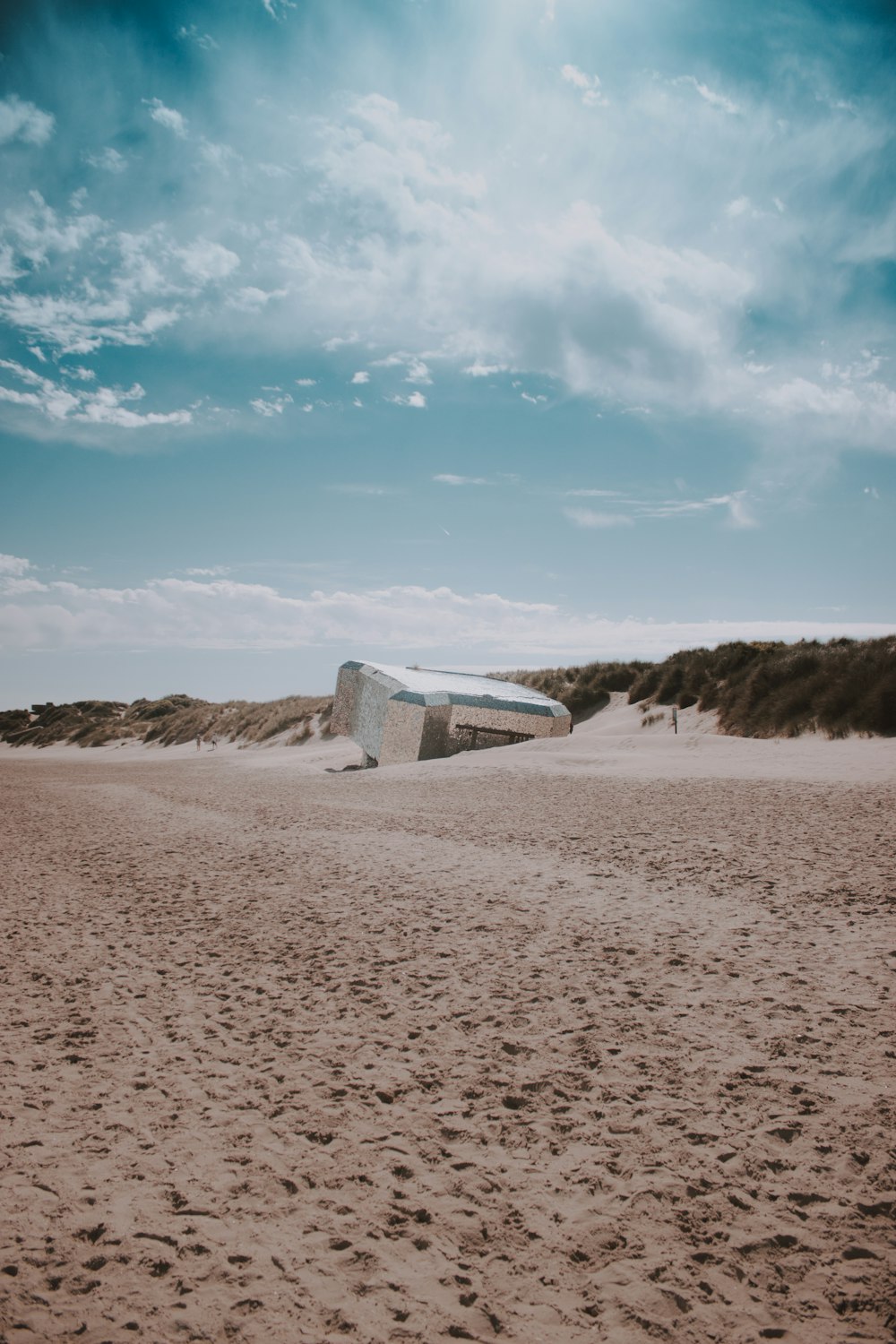 sand under white clouds