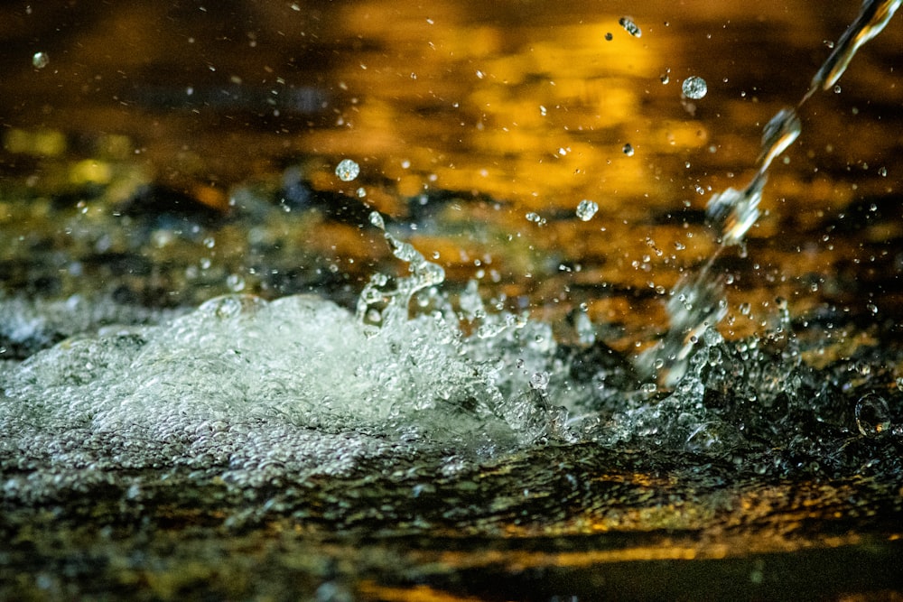 body of water in close-up photo