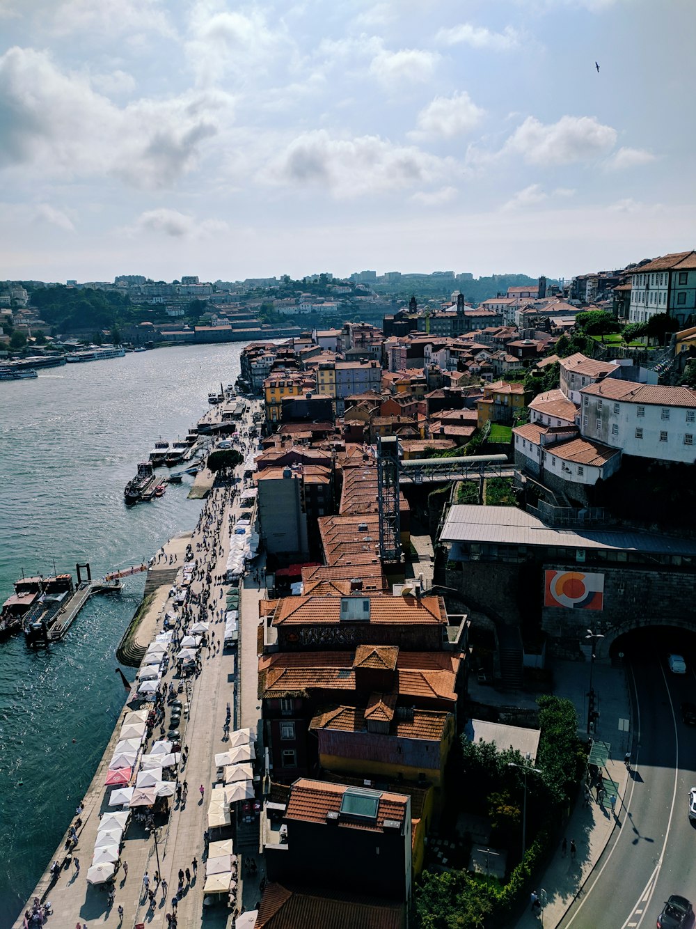 aerial photography of building beside river during daytime