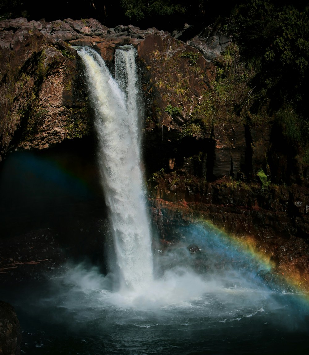 waterfalls in stone arch