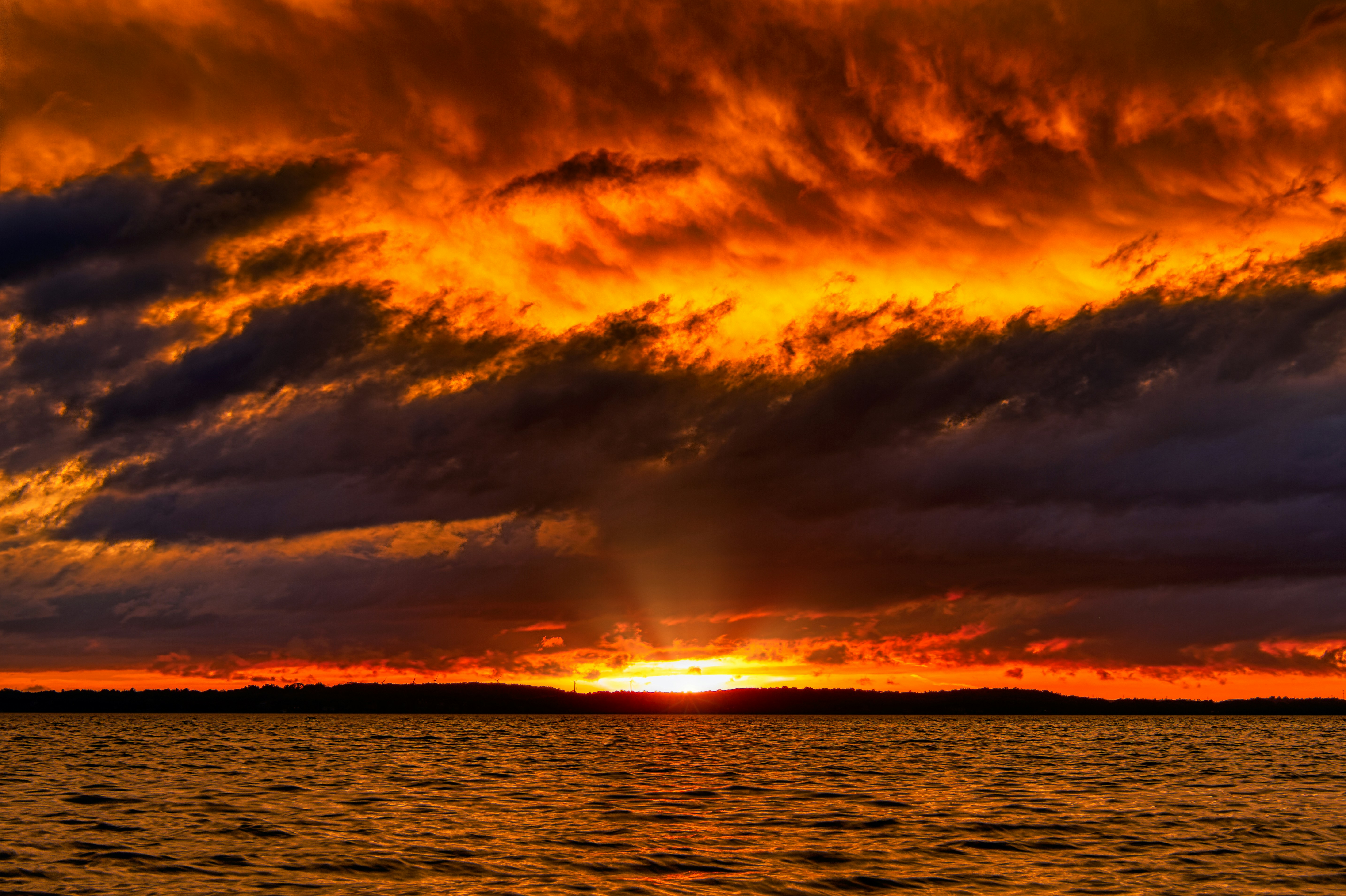 I have never seen a sunset like this before. The day's storms ended just in time for the clouds to break and unleash quite the show. What a great way to spend a Sunday evening!