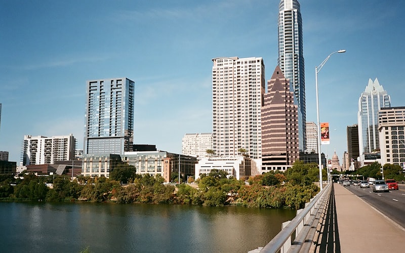 Austin skyline and Congress Avenue Bridge