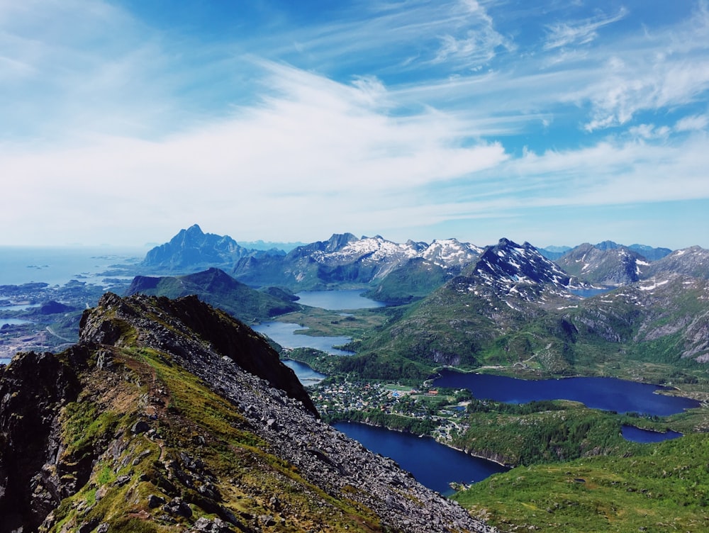 aerial photography of mountain during daytime