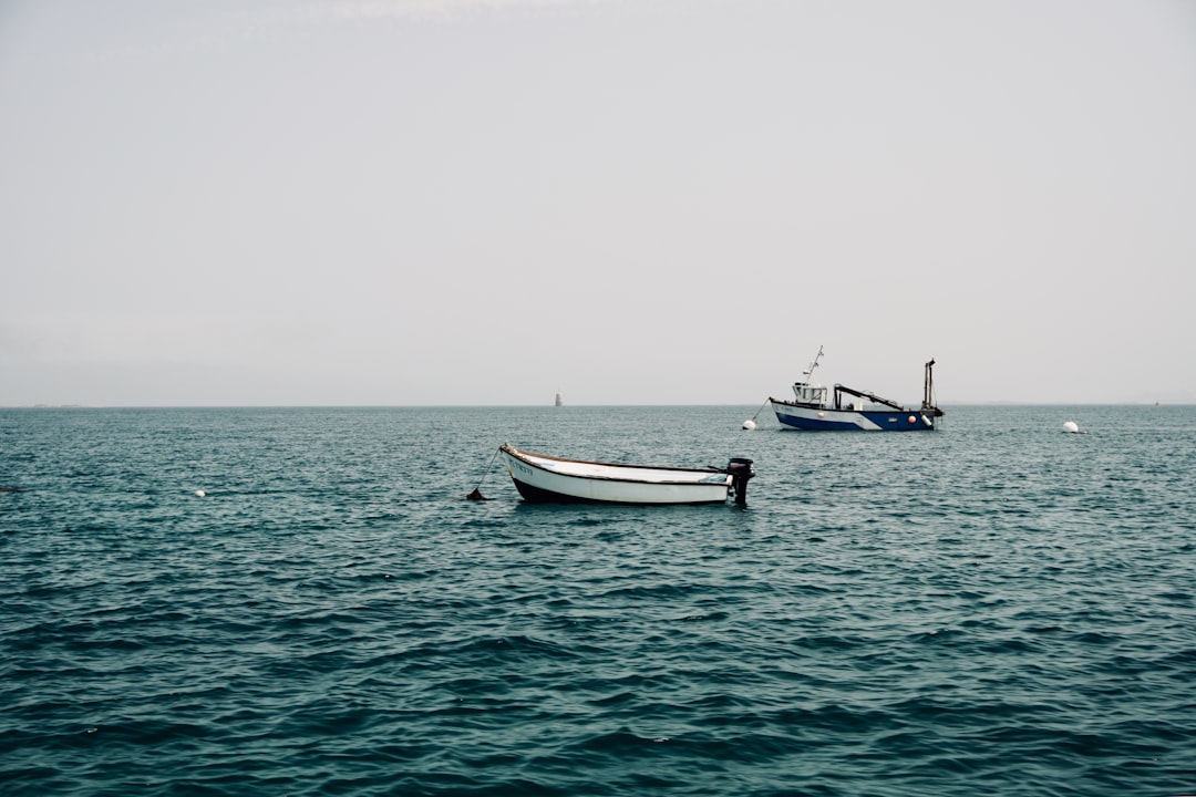 white boat