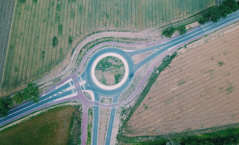 aerial photography of road during daytime