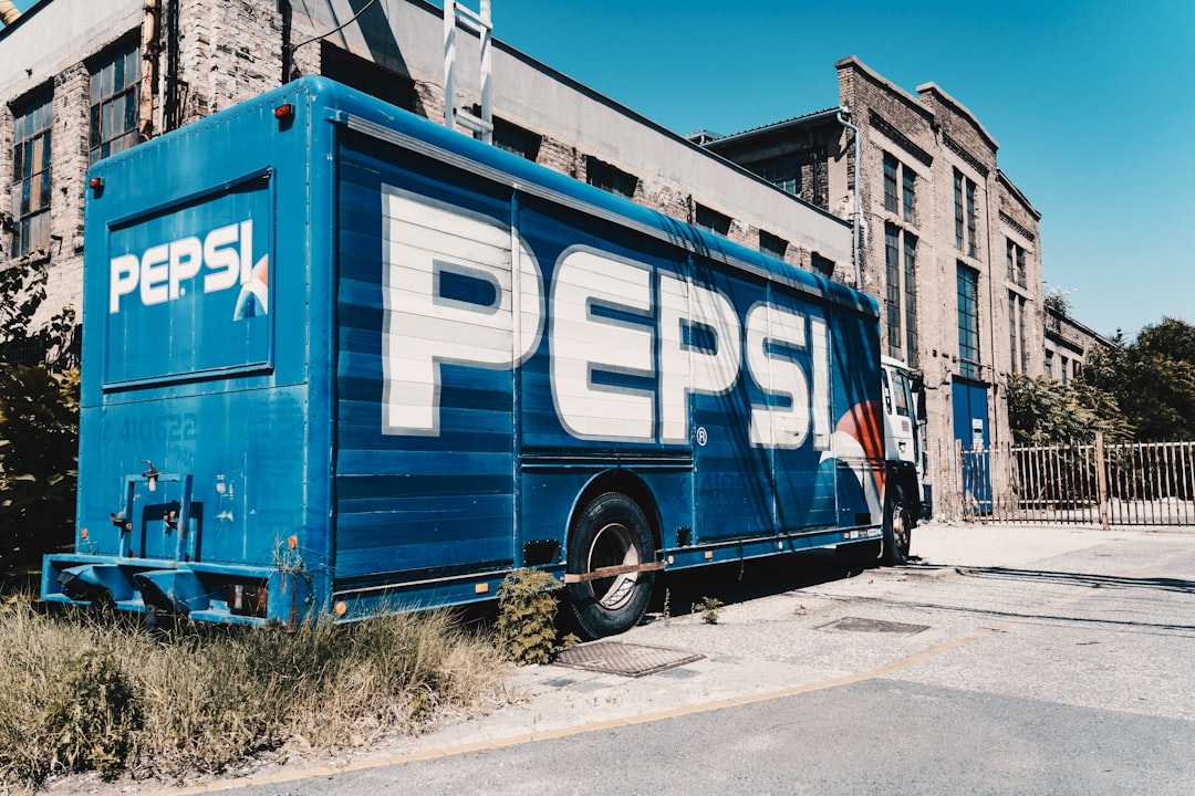 blue pepsi truck