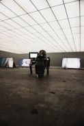 Futuristic data grid illustrating multimodal vision AI processing images and video.