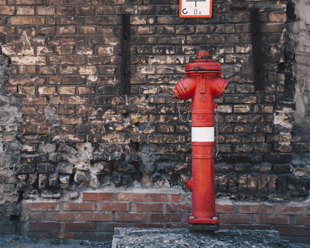 Foto mit flachem Fokus von rotem Hydranten
