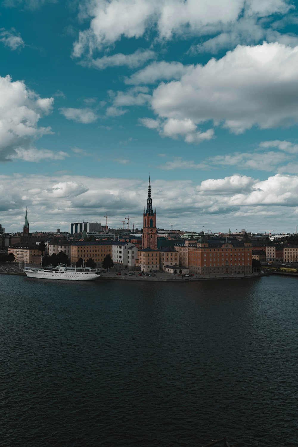 cityscape near body of water