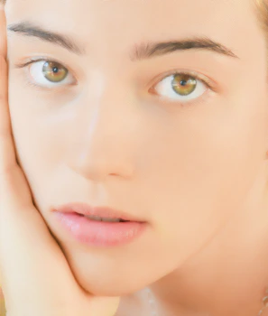 A close-up of a person’s relaxed face showing a gentle, reassuring smile.