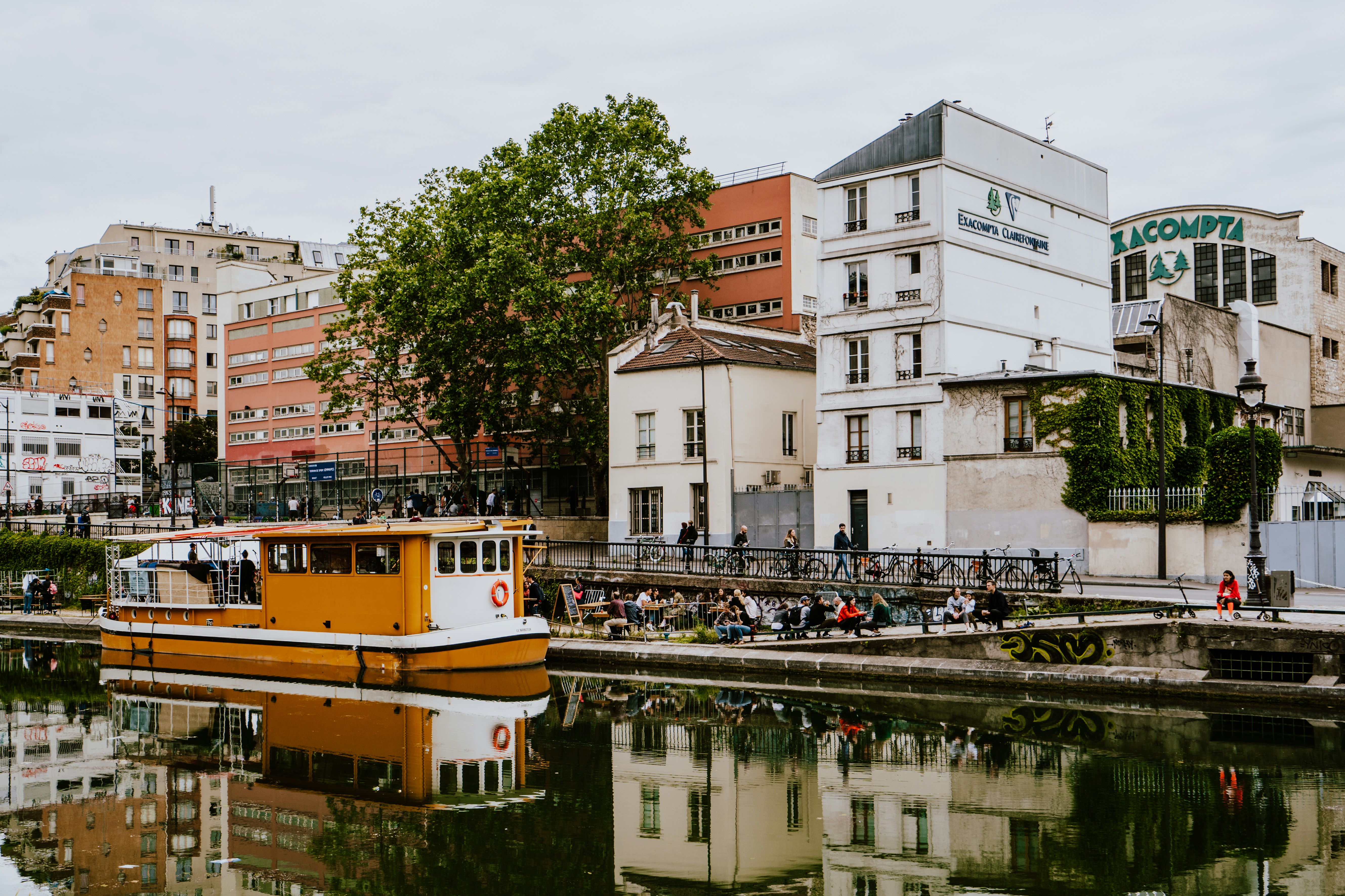 Canal SaintMartin Paris in France