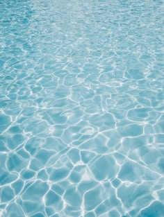 rippling crystal blue water