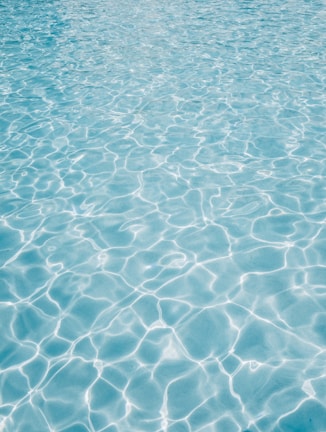 rippling crystal blue water