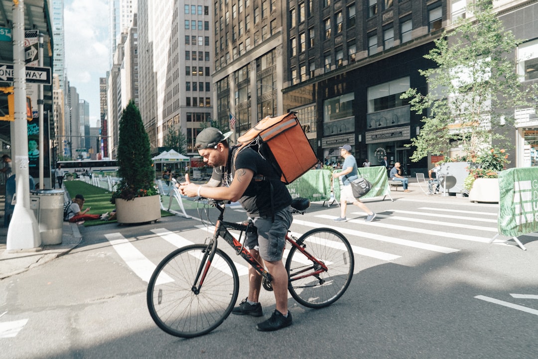 man on bike