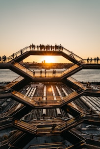 people on bridge