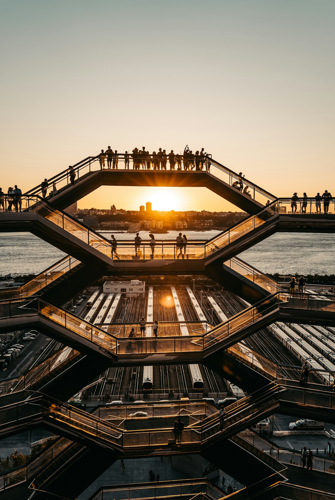 people on bridge