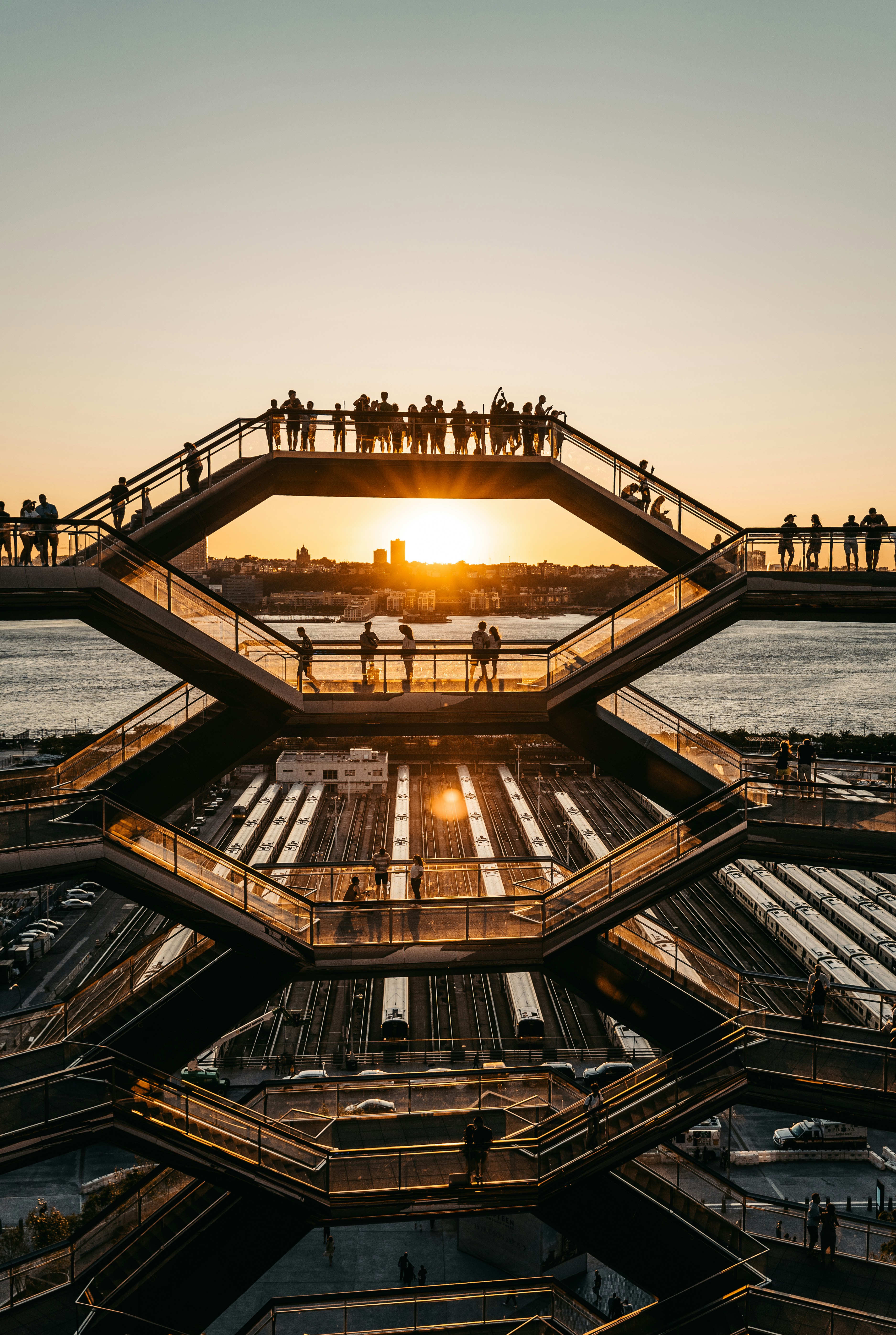 people on bridge