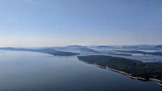 A serene landscape of a remote archipelago, hinting at adventure and exploration.