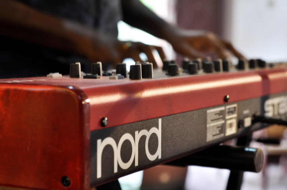 red Nord audio mixer
