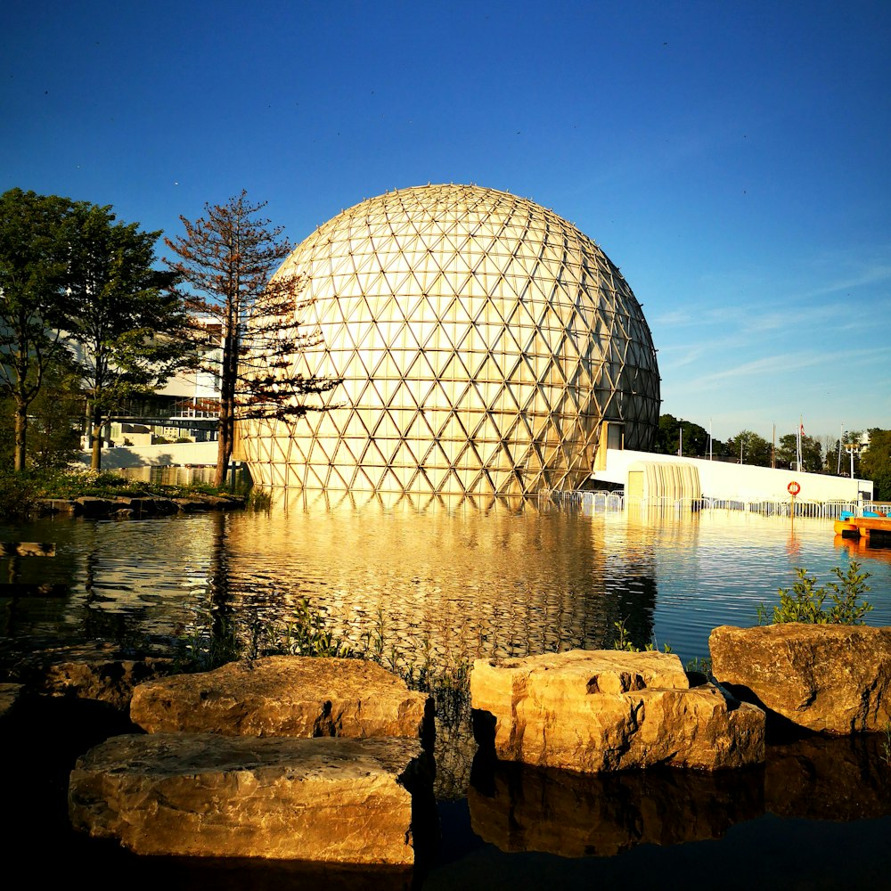 white dome building under blue sky