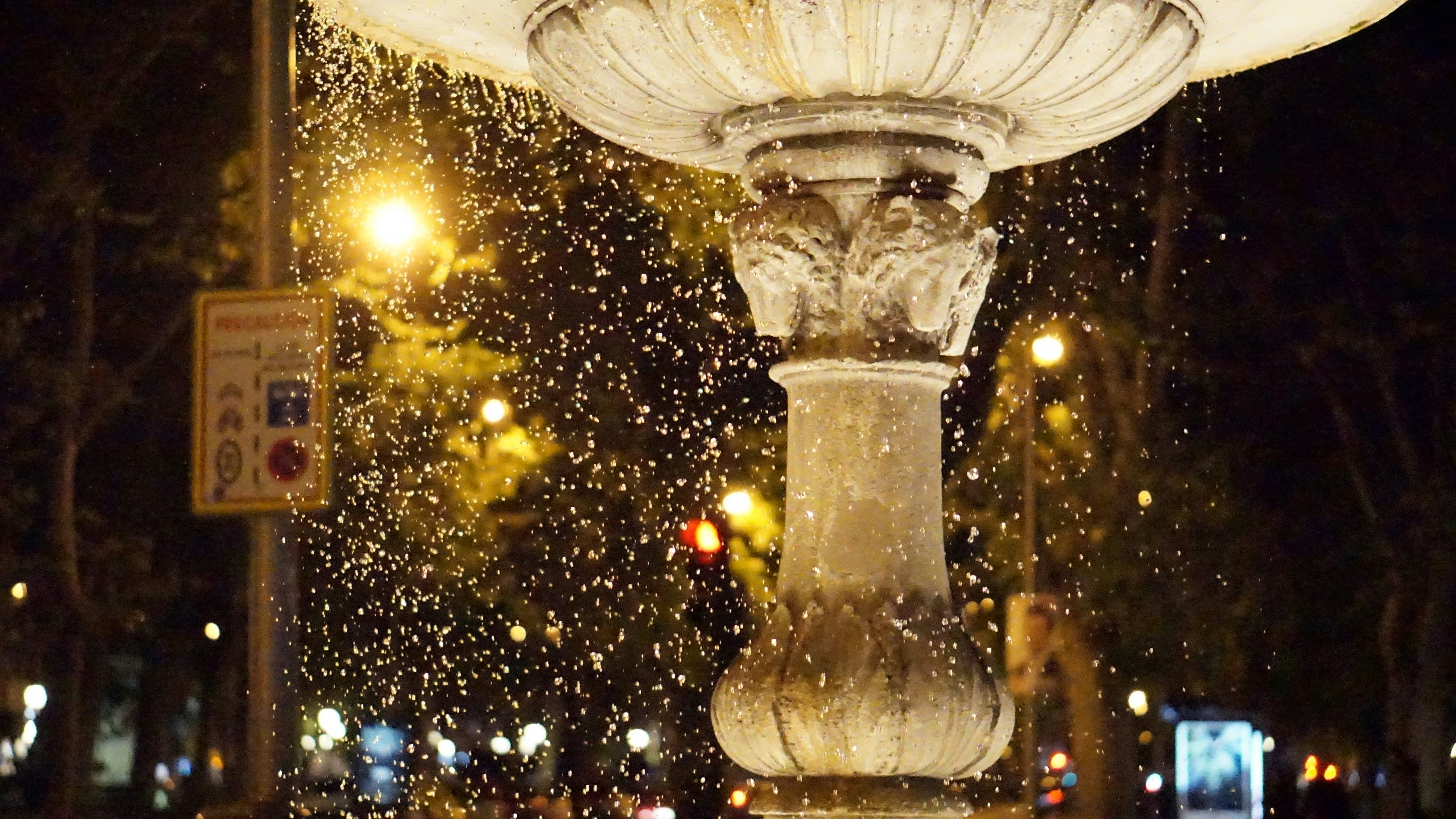 brown concrete water fountain