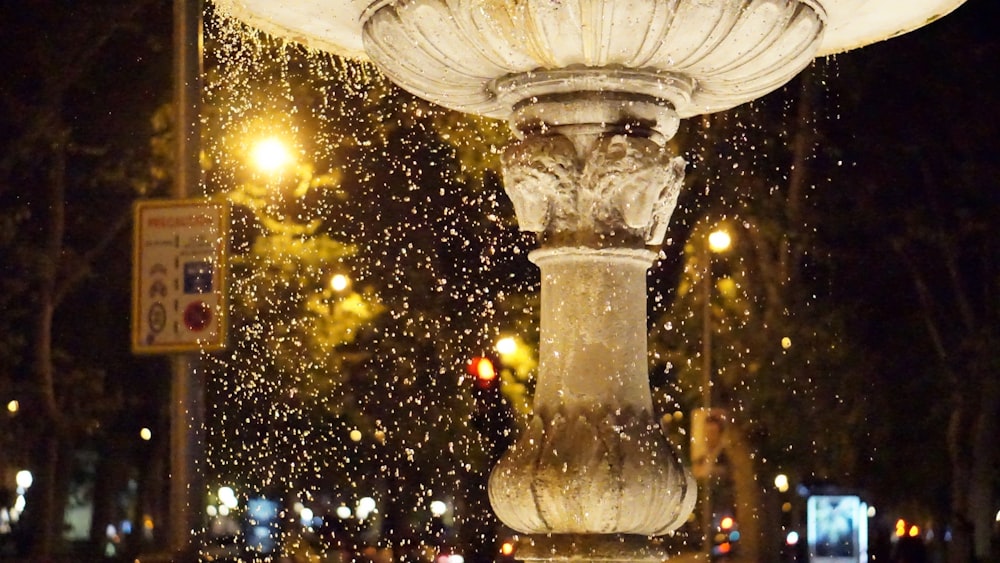 brown concrete water fountain