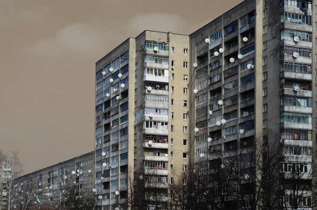 low angle photo of gray building