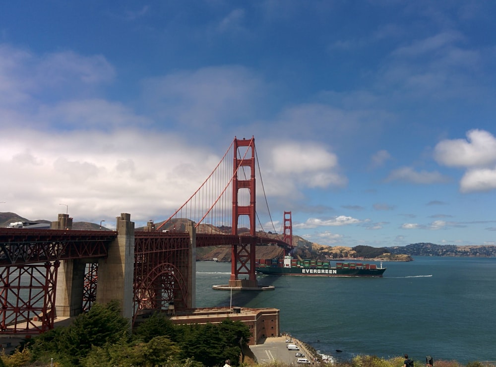 The Golden Gate bridge