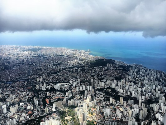 Gray high-rise buildings — Salvador, Brazil