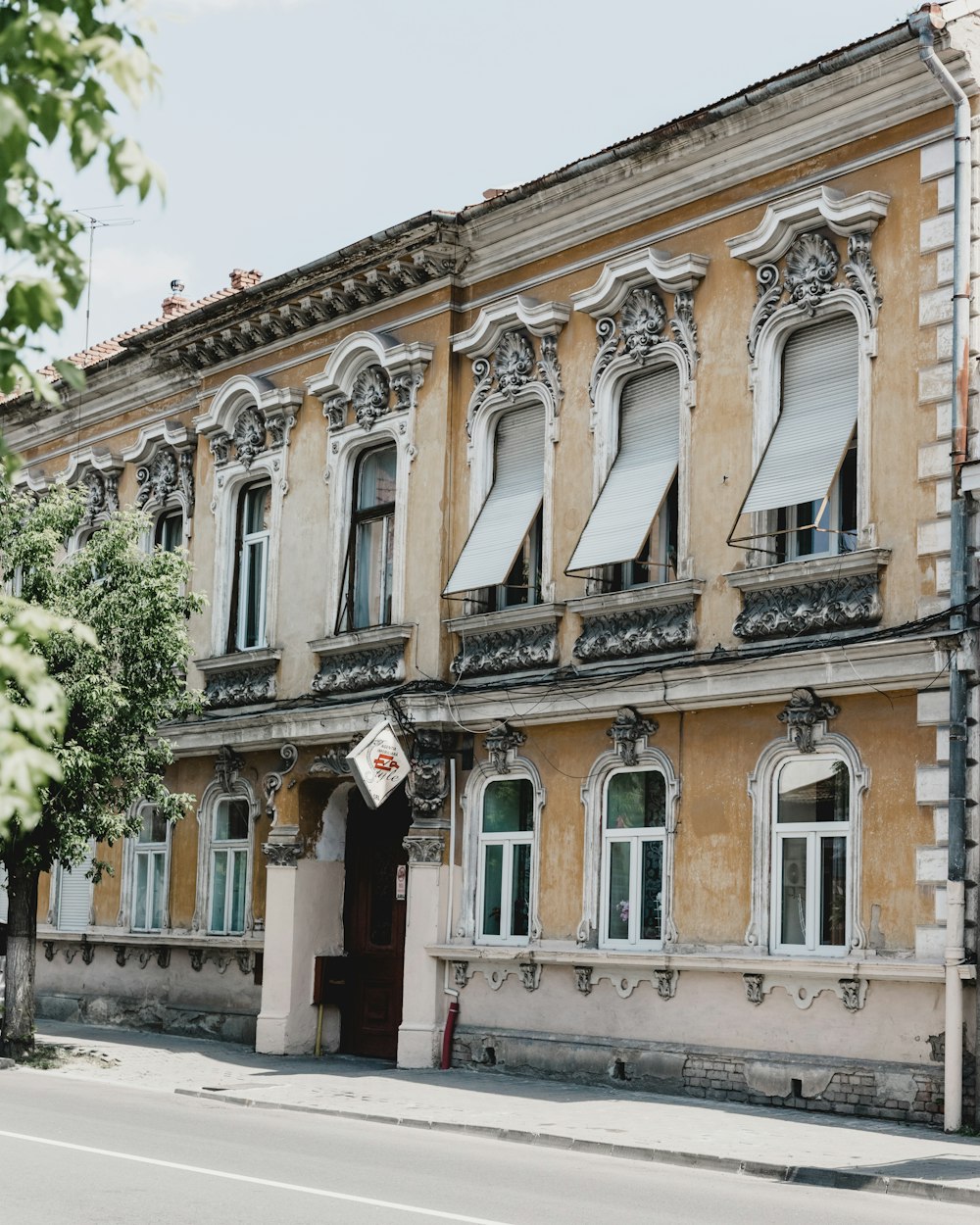 beige 2-storey building