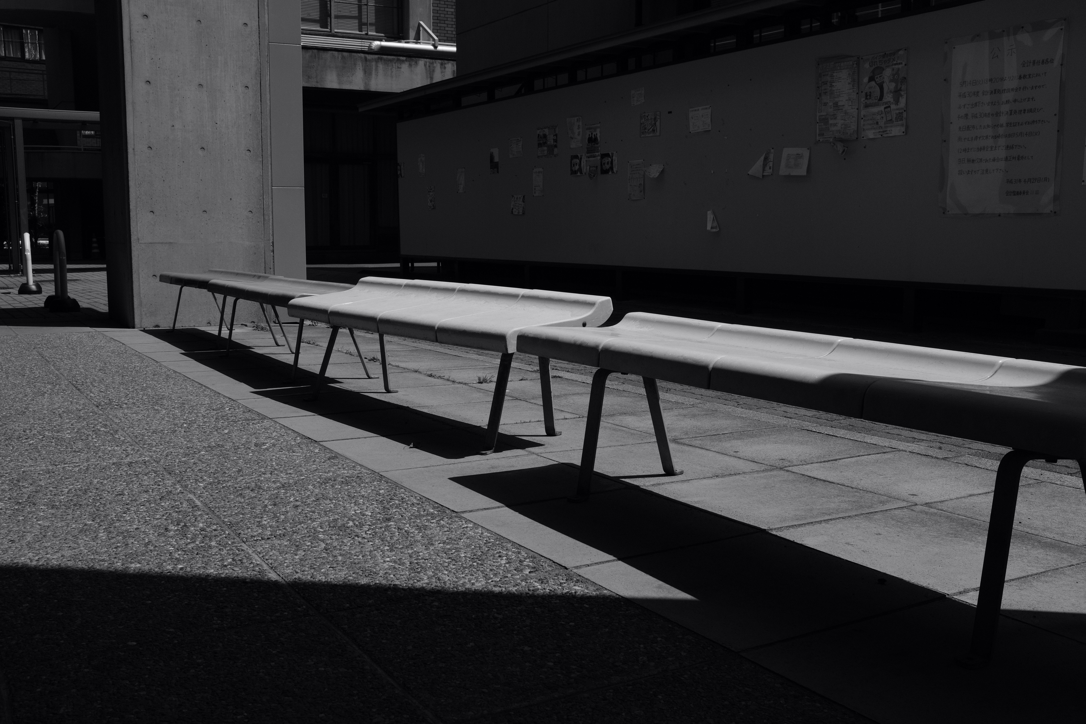 empty benches