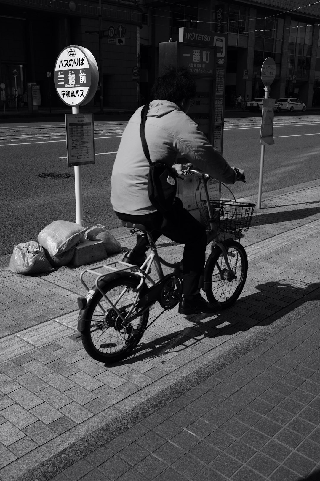 man riding on bicycle