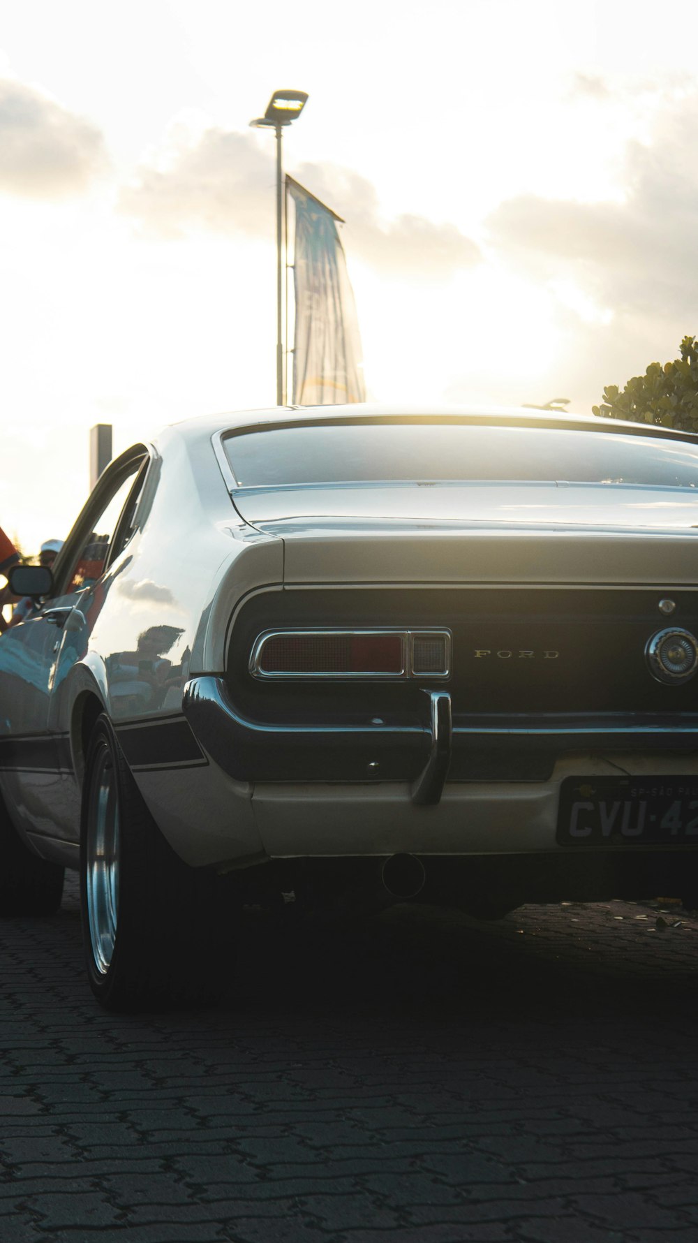 a car parked on the side of the road