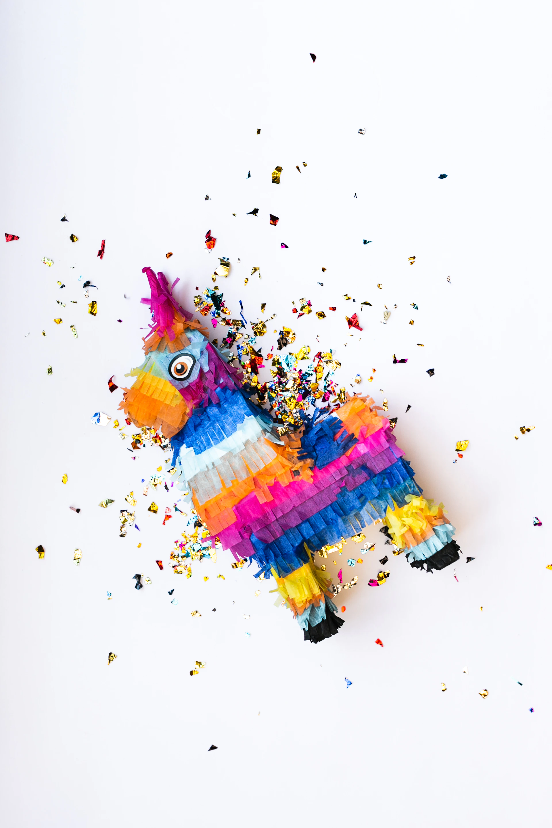 multicolored horse pinat