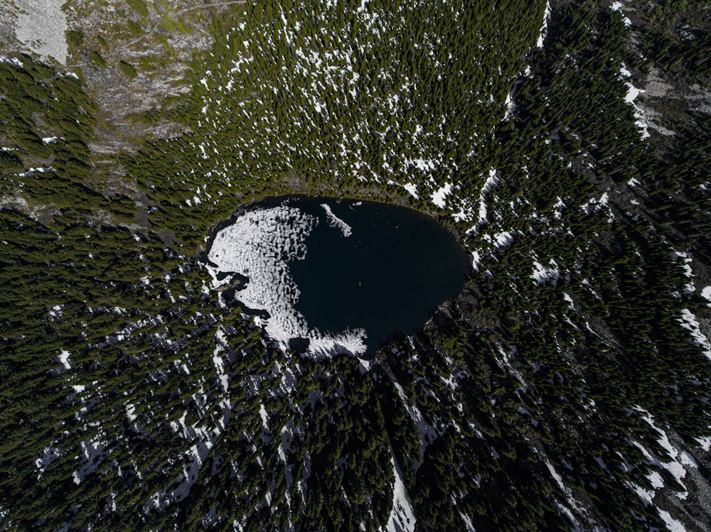 body of water aerial photography