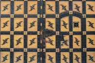 Detailed view of a sturdy, secure armored door installed with precision and high-end finish.