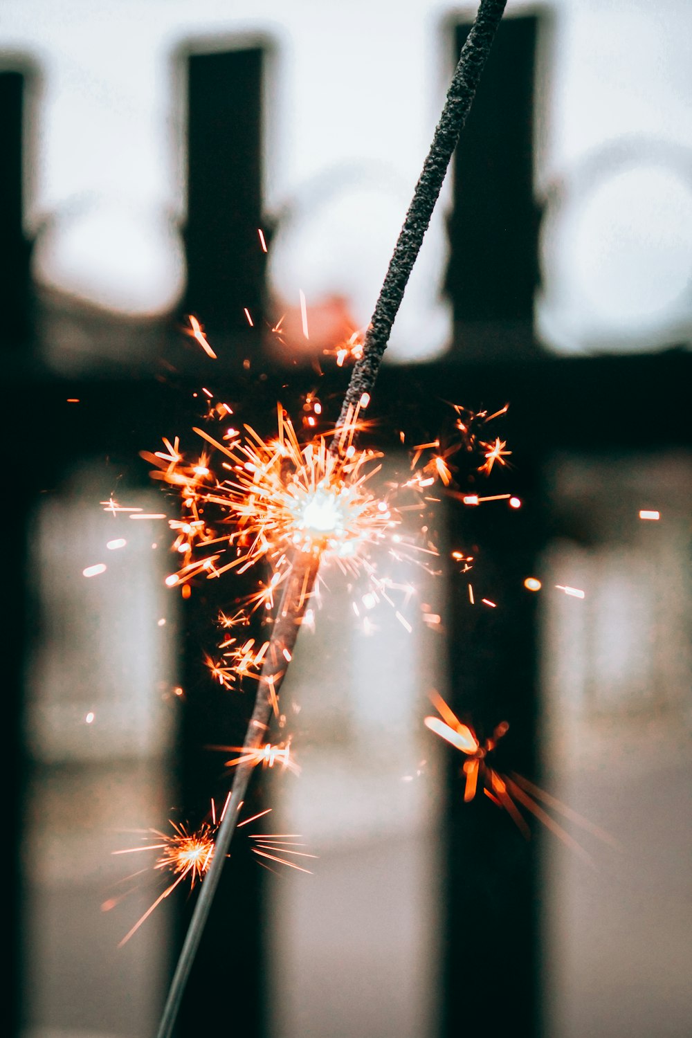 time lapse photography of lighted sparkler