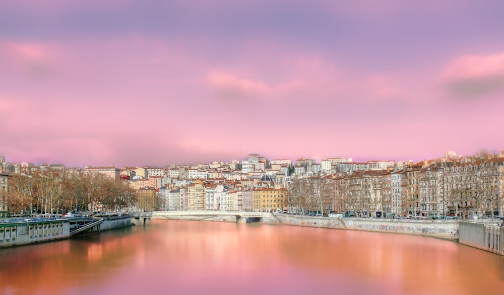 river and high-rise buildings