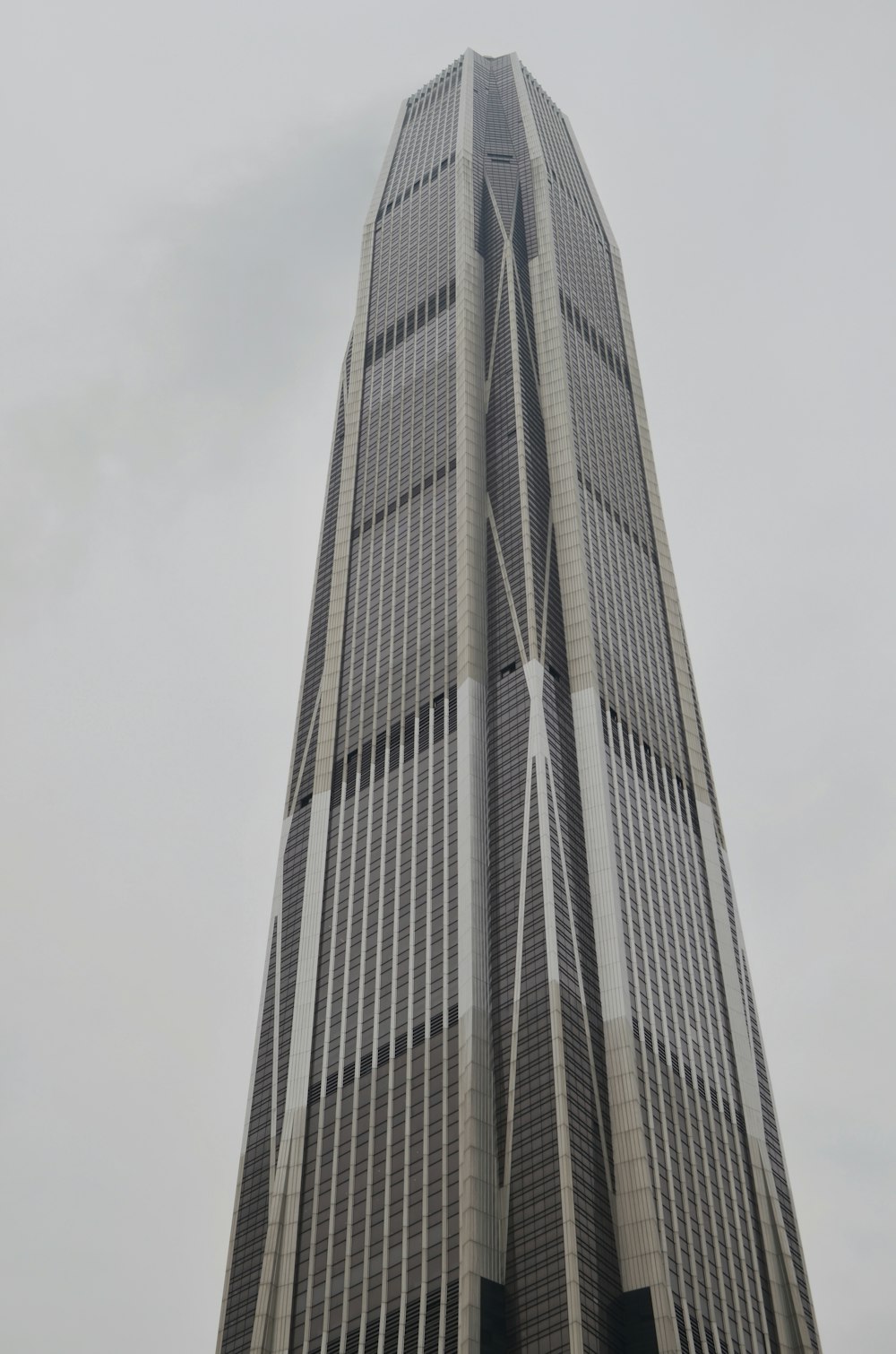 grayscale photography of high-rise building