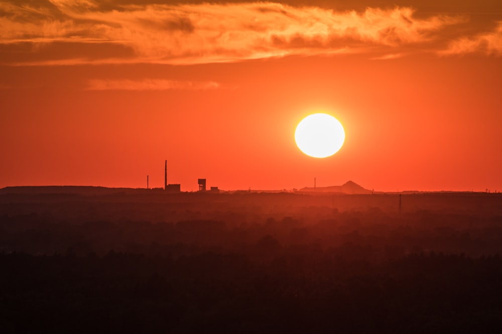 Fotografía de la puesta de sol