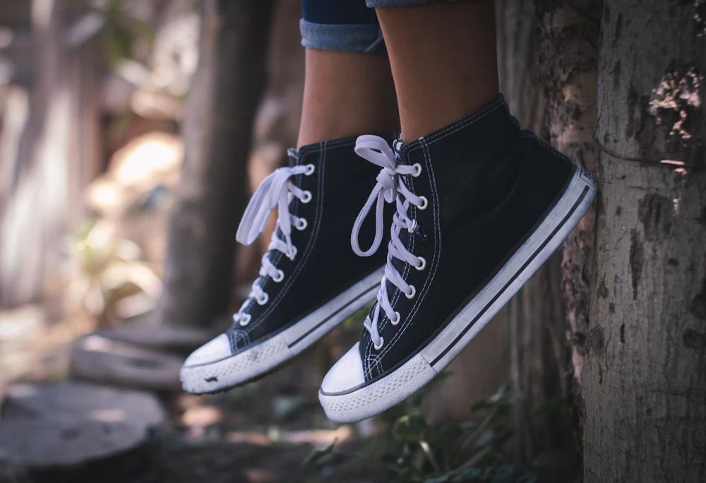Canvas High-Top Sneakers