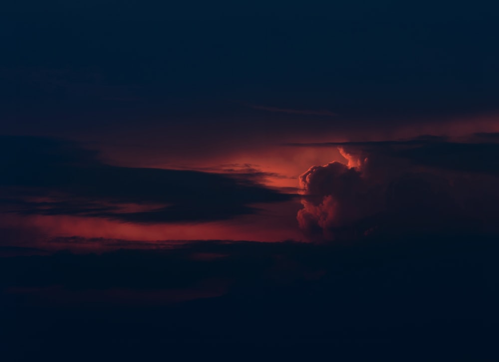 white clouds during golden hour