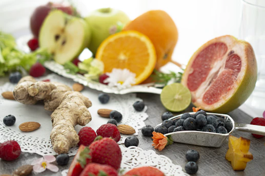 assorted fruits and spices