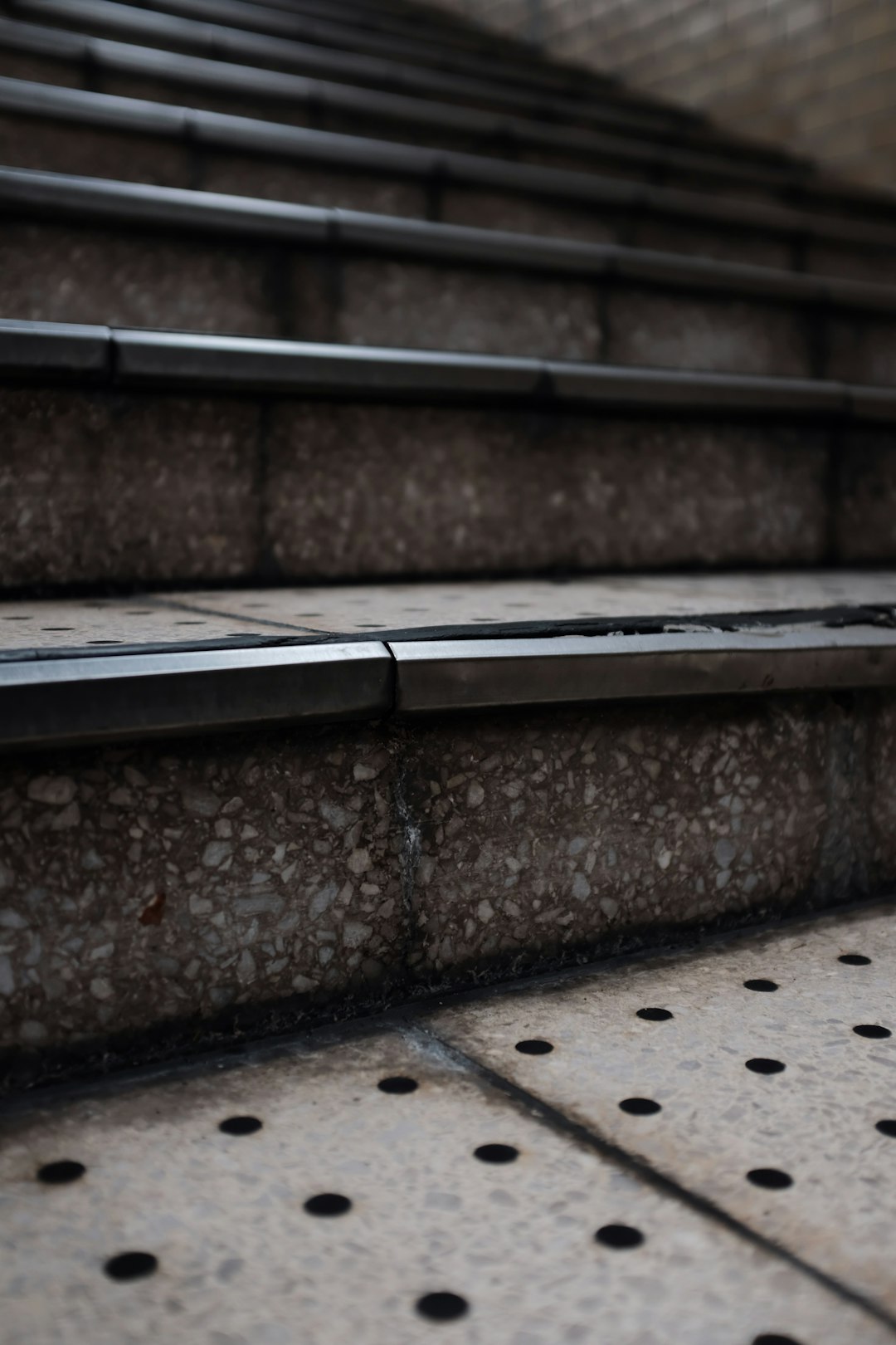 close-up photo of metal stairs