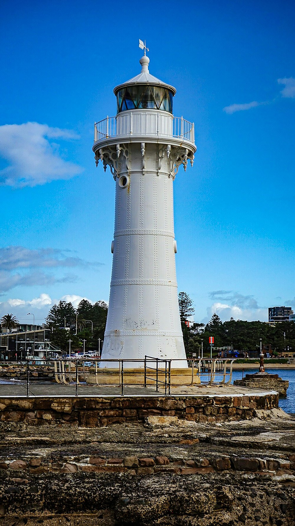 lighthouse in coastal area