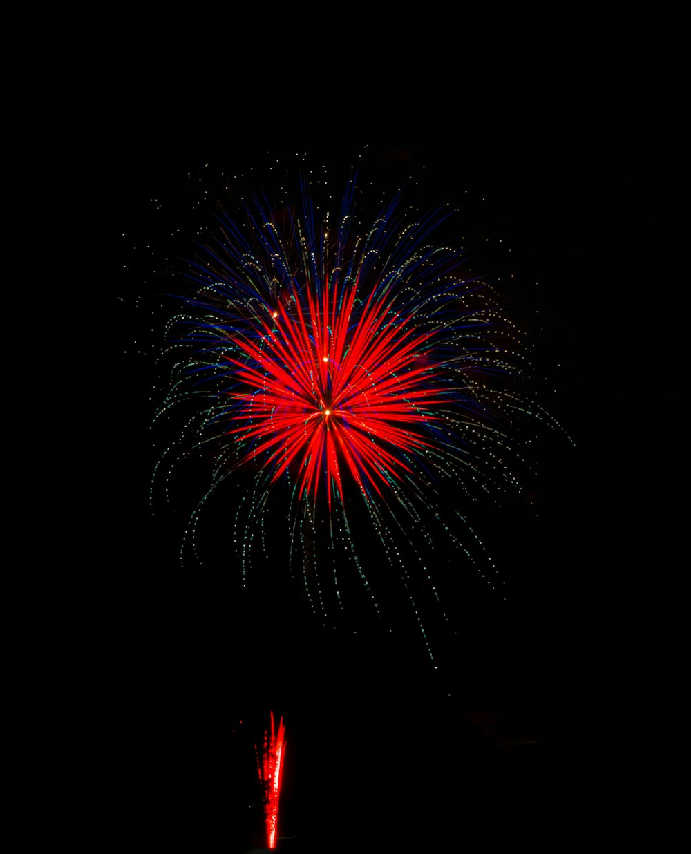 red firework