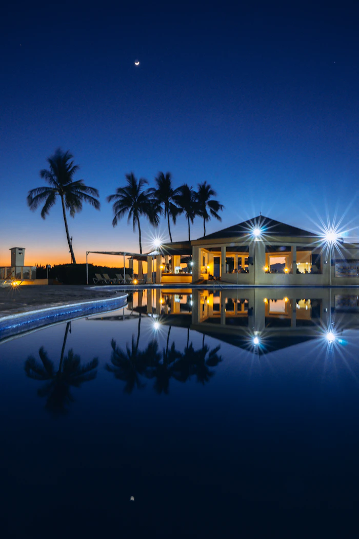 Resort at night