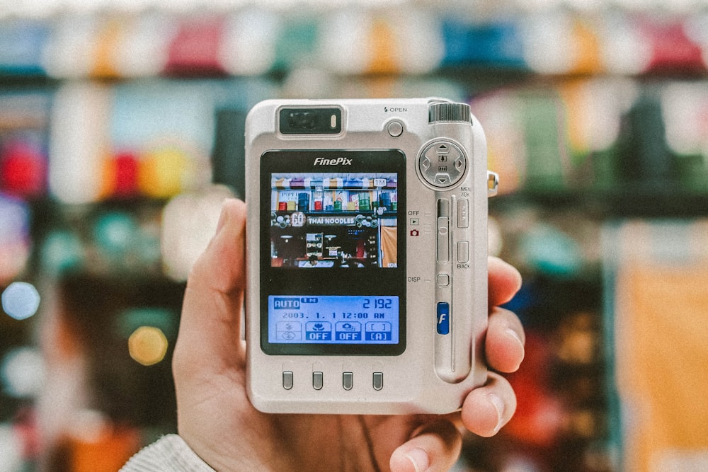 white digital camera