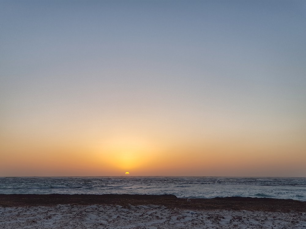 ocean during golden hour